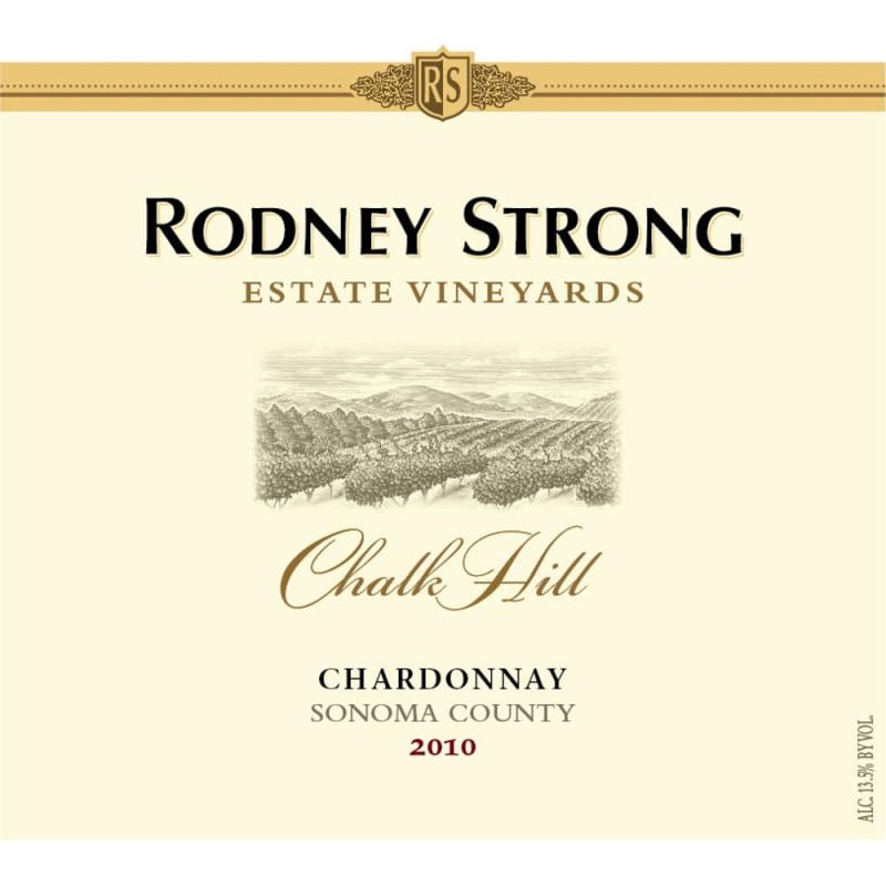 Rodney Strong Chalk Hill Chardonnay 2010 Front Label
