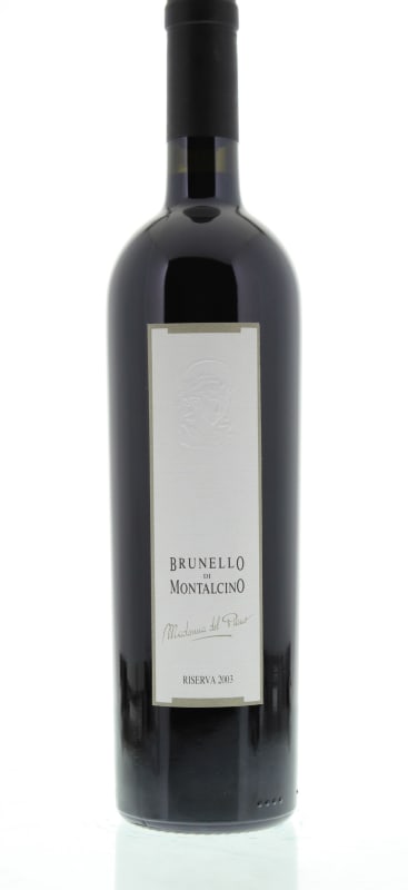 Valdicava Madonna del Piano Brunello di Montalcino Riserva 2003 Front Bottle Shot