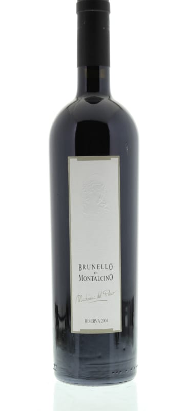 Valdicava Madonna del Piano Brunello di Montalcino Riserva (scuffed label) 2004 Front Bottle Shot