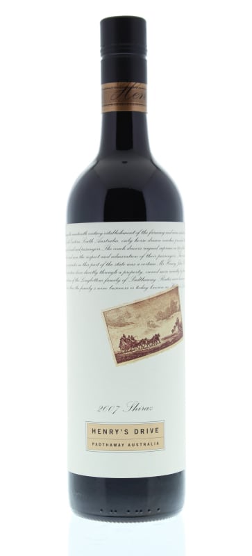 Henry's Drive Shiraz 2007 Front Bottle Shot