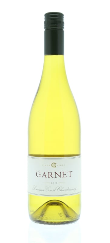 Garnet Sonoma Coast Chardonnay 2010 Front Bottle Shot