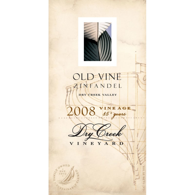 Dry Creek Vineyard Old Vine Zinfandel 2008 Front Label