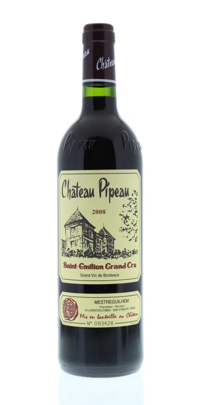 Chateau Pipeau 2008 Front Bottle Shot