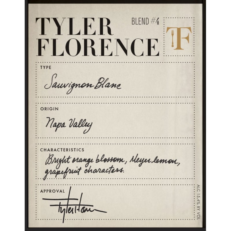 Tyler Florence Sauvignon Blanc 2010 Front Label