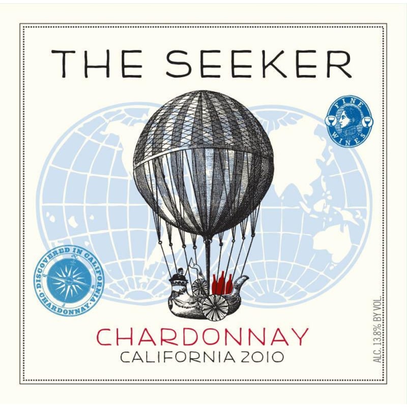 The Seeker Chardonnay 2010 Front Label