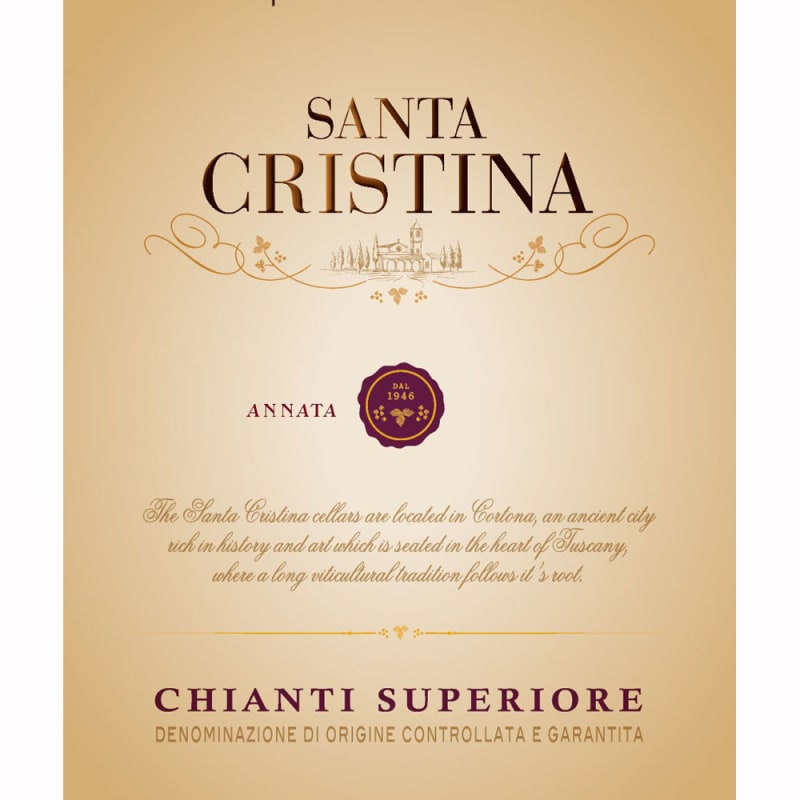 Santa Cristina by Antinori Chianti Superiore 2010 Front Label