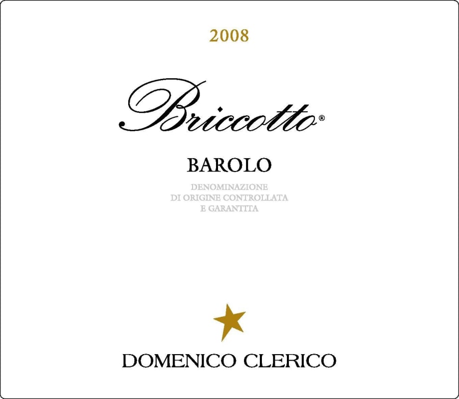 Domenico Clerico Barolo Briccotto 2008 Front Label