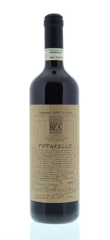 Paolo Bea Piparello Riserva 2005 Front Bottle Shot