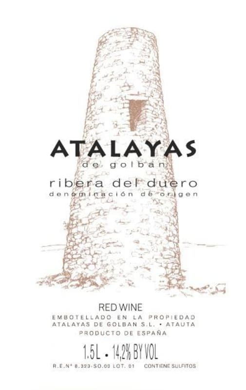 Dominio de Atauta Atalaas de Golban Crianza 2013 Front Label
