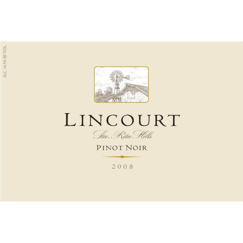 Lincourt Pinot Noir 2008 Front Label