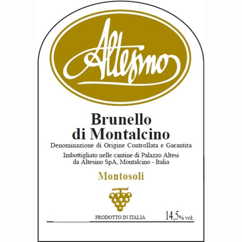 Altesino Montosoli Brunello di Montalcino (3 Liter Bottle) 2007 Front Label
