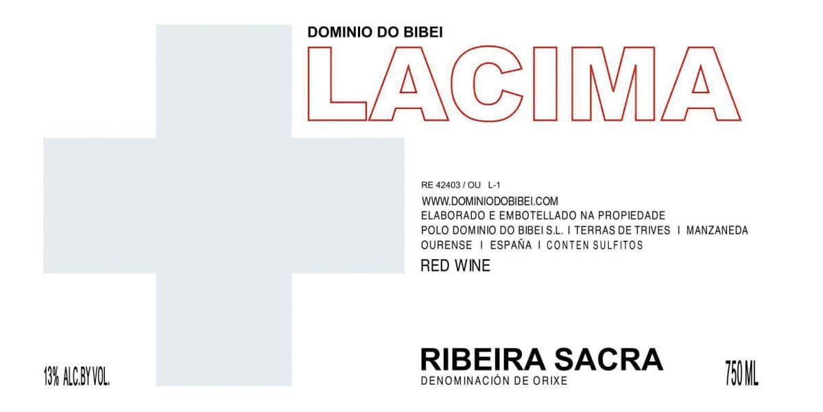 Dominio do Bibei Lacima 2009 Front Label