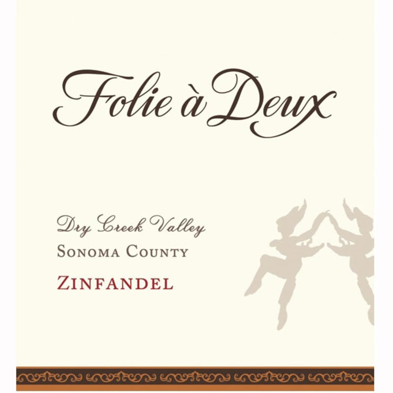 Folie a Deux Dry Creek Zinfandel 2009 Front Label