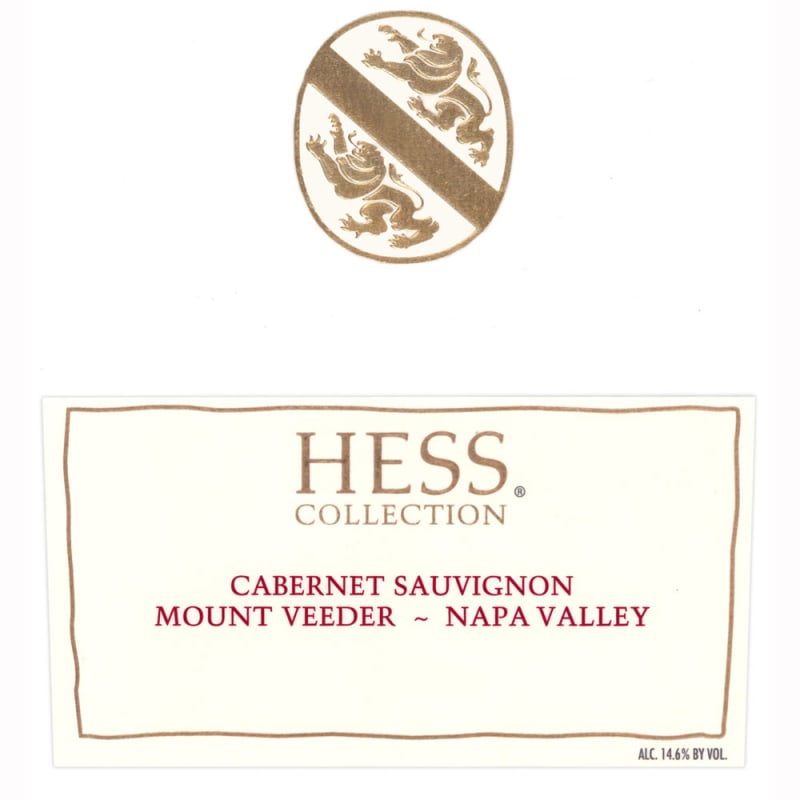 Hess Collection Mount Veeder Cabernet Sauvignon 2008 Front Label