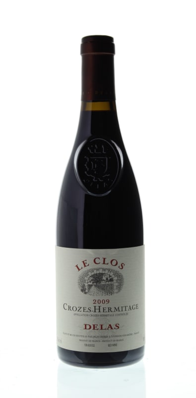 Delas Crozes-Hermitage Le Clos 2009 Front Bottle Shot
