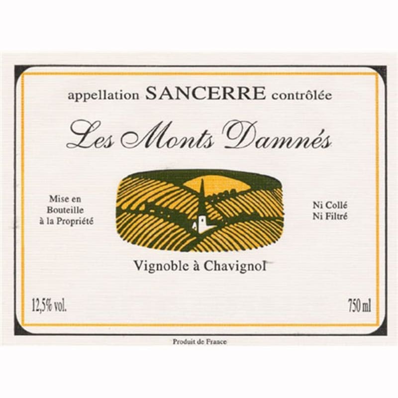Pascal Cotat Sancerre Les Monts Damnes 2010 Front Label