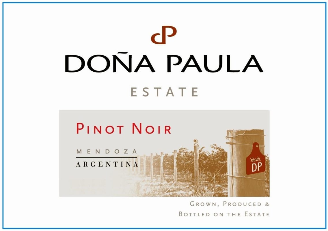 Dona Paula Estate Pinot Noir 2014 Front Label