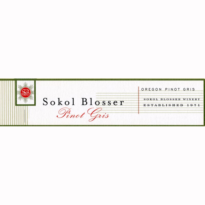 Sokol Blosser Estate Pinot Gris 2010 Front Label