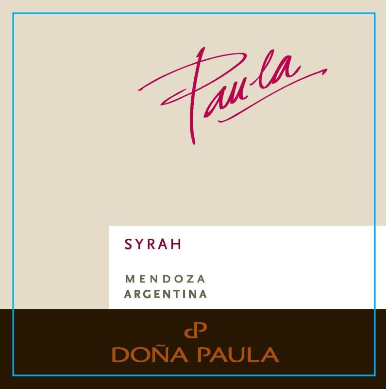 Dona Paula Paula Series Syrah 2015 Front Label