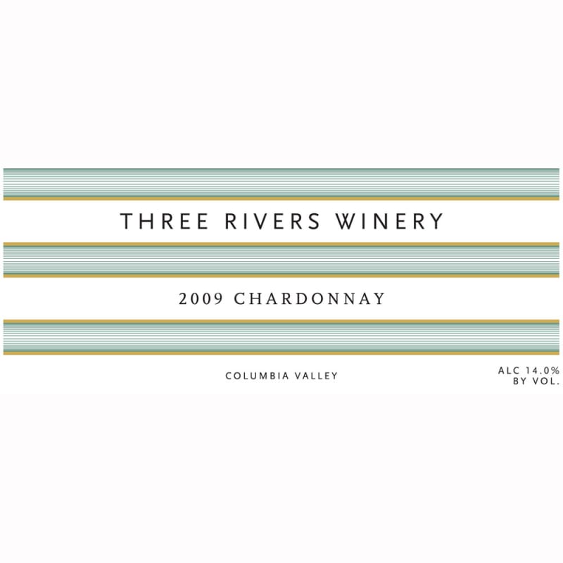 Three Rivers Columbia Valley Chardonnay 2009 Front Label