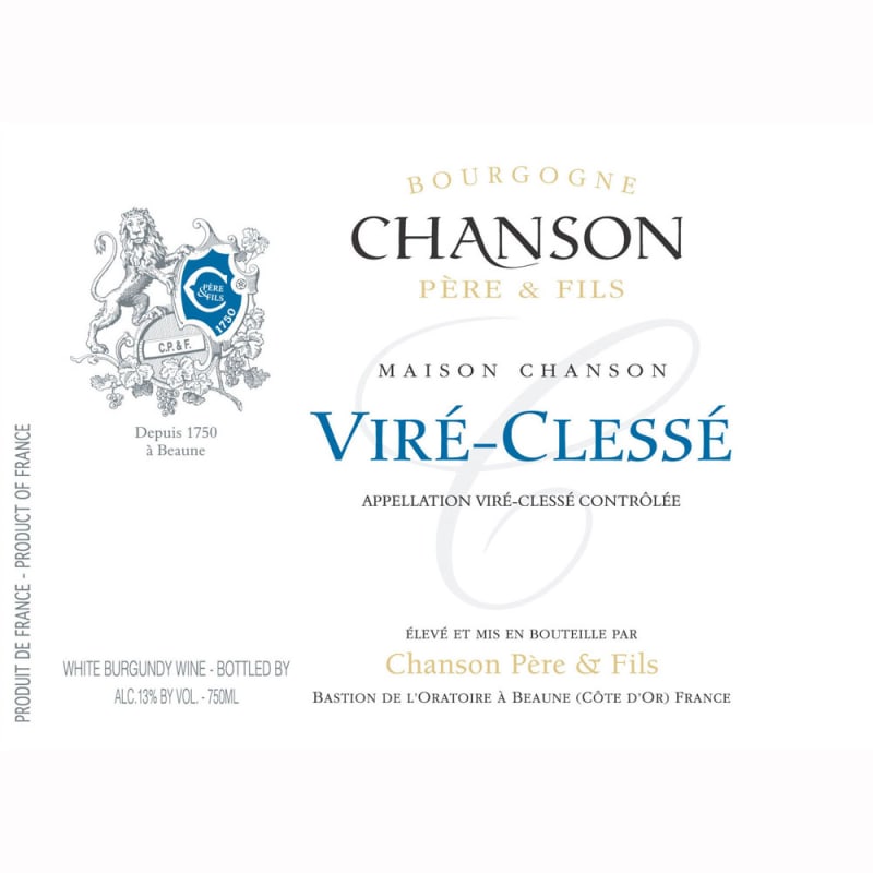 Chanson Pere & Fils Vire-Clesse 2010 Front Label