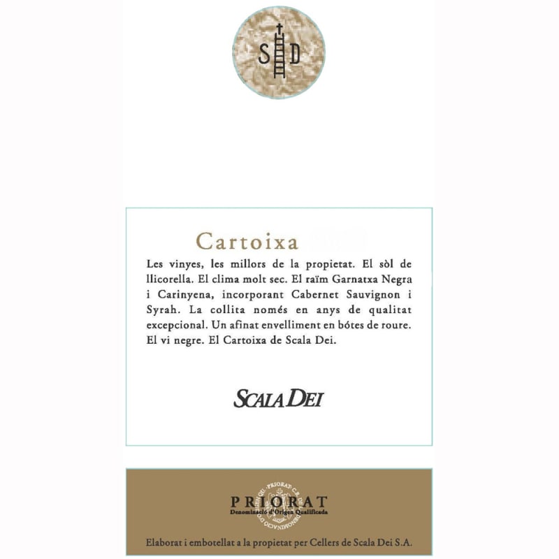 Scala Dei Priorat Cartoixa 2007 Front Label