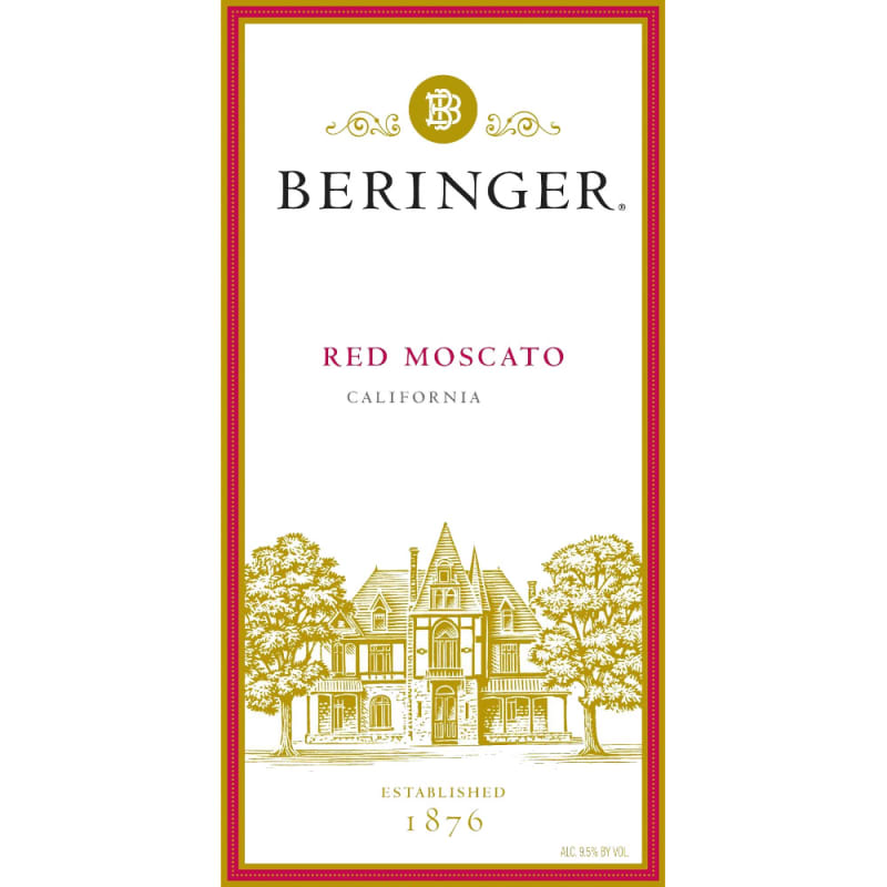 Beringer Red Moscato 2011 Front Label