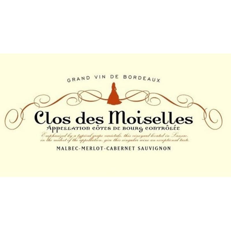 Clos Des Moiselles Cotes de Bourg 2009 Front Label