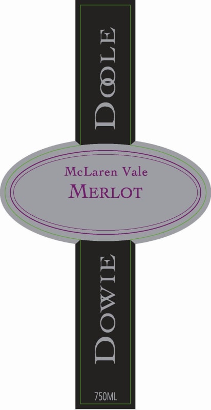 Dowie Doole Merlot 2014 Front Label