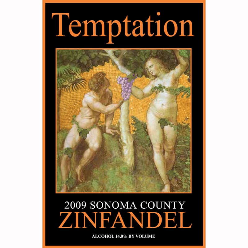 Alexander Valley Vineyards Temptation Zinfandel 2009 Front Label
