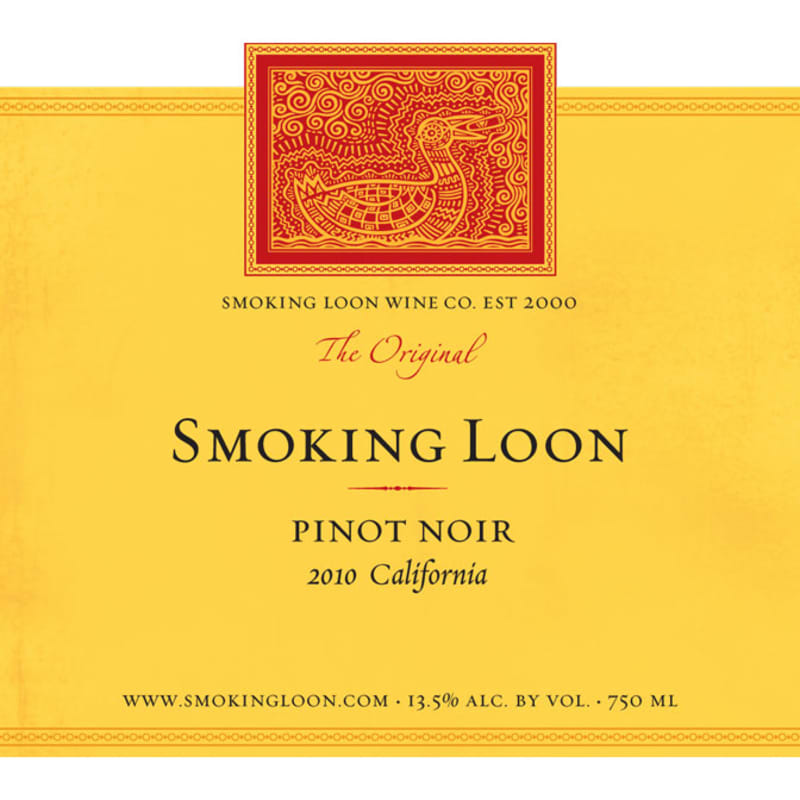 Smoking Loon Pinot Noir 2010 Front Label