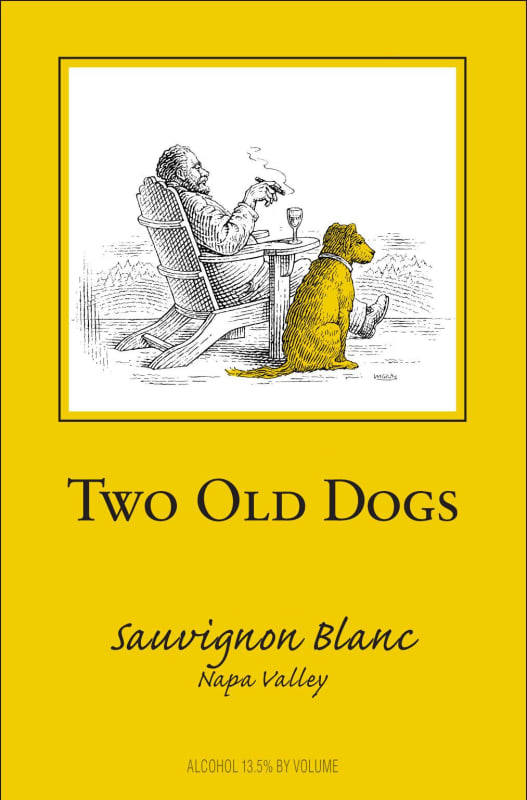 Herb Lamb Two Old Dogs Sauvignon Blanc 2014 Front Label