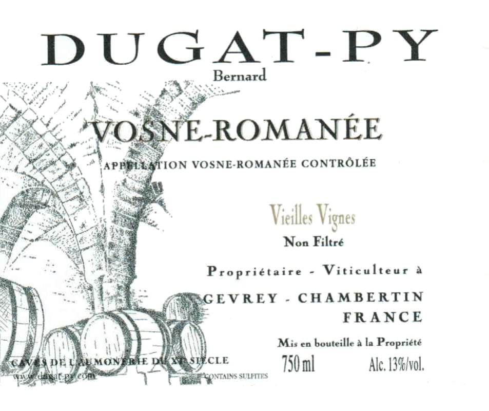 Dugat-Py Vosne-Romanee Vieilles Vignes 2013 Front Label