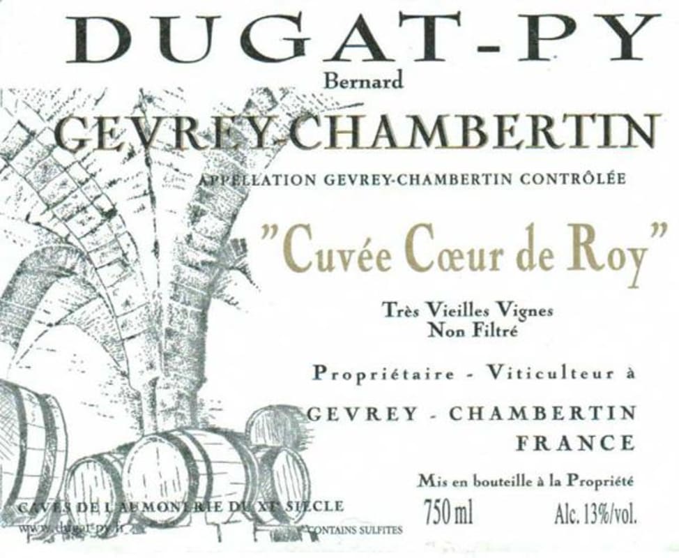 Dugat-Py Gevrey-Chambertin Cuvee Coeur de Roy Vieilles Vignes 2009 Front Label