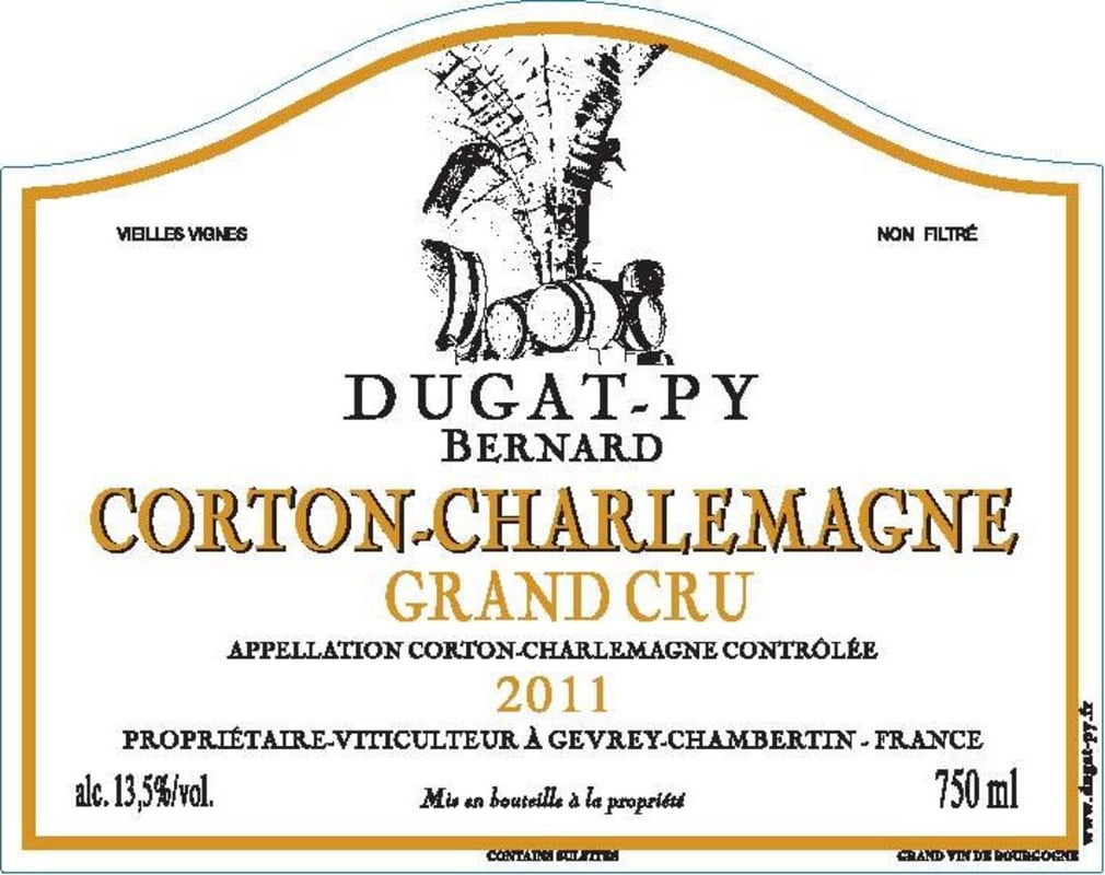 Dugat-Py Corton-Charlemagne Grand Cru 2011 Front Label