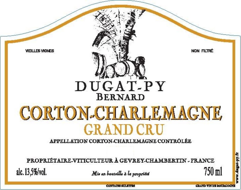 Dugat-Py Corton-Charlemagne Grand Cru 2012 Front Label