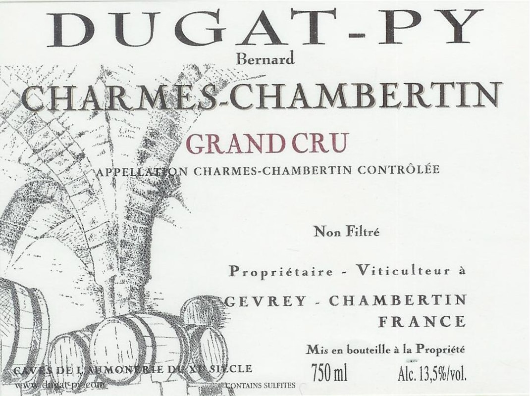 Dugat-Py Charmes-Chambertin Grand Cru 2007 Front Label