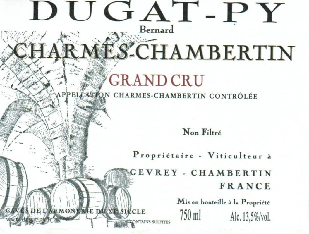 Dugat-Py Charmes-Chambertin Grand Cru 2011 Front Label