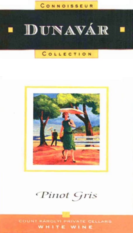 Dunavar Connoisseur Collection Pinot Gris 2011 Front Label
