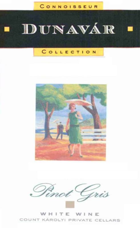 Dunavar Connoisseur Collection Pinot Gris 2005 Front Label
