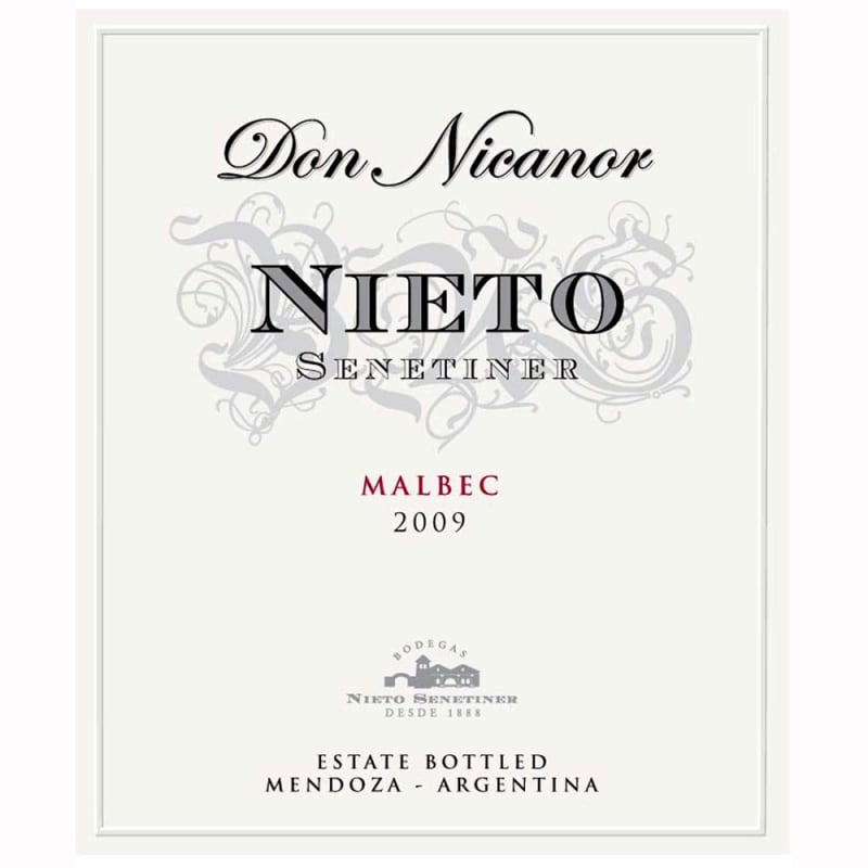 Nieto Senetiner Don Nicanor Malbec 2009 Front Label