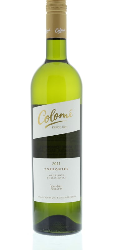Bodega Colome Torrontes 2011 Front Bottle Shot