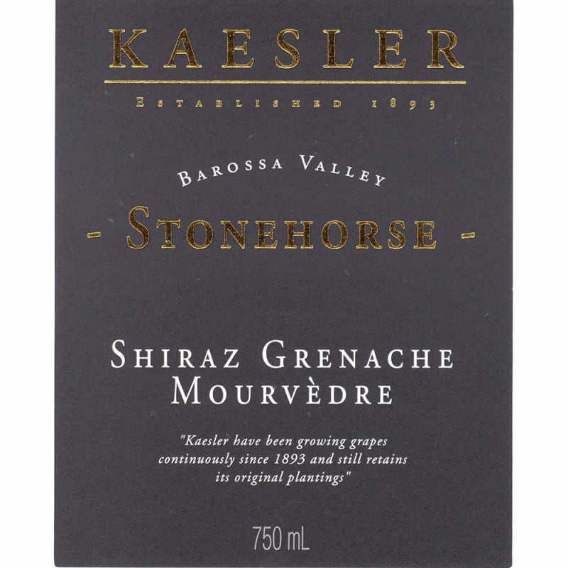 Kaesler Stonehorse GSM 2009 Front Label