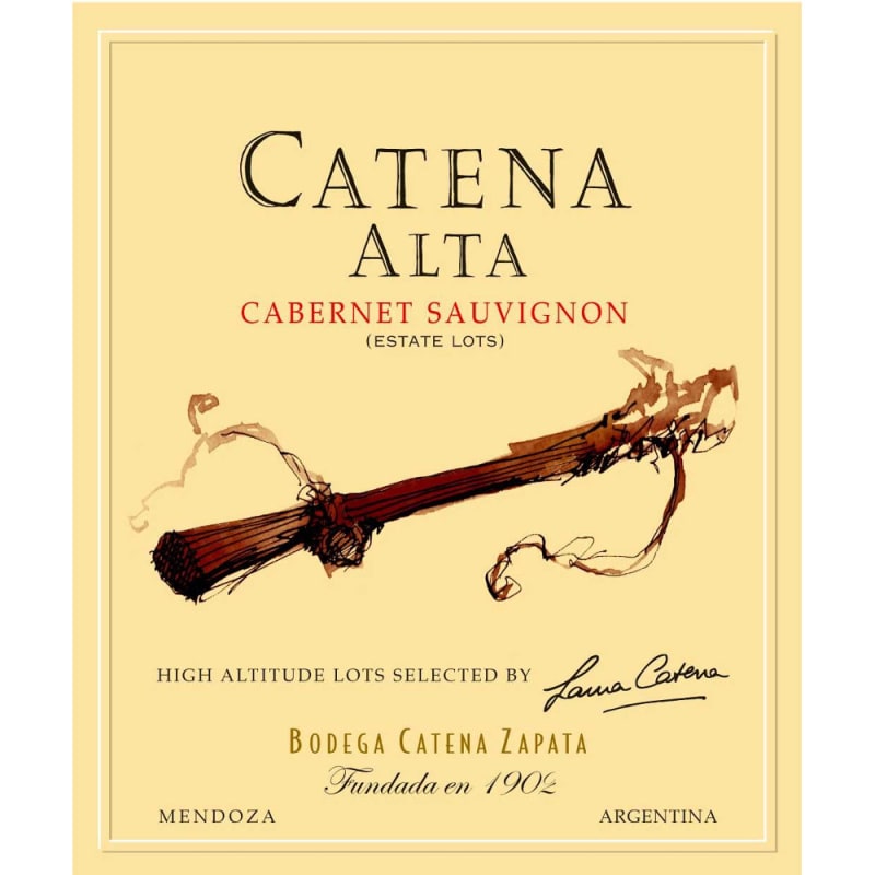 Catena Alta Cabernet Sauvignon 2008 Front Label