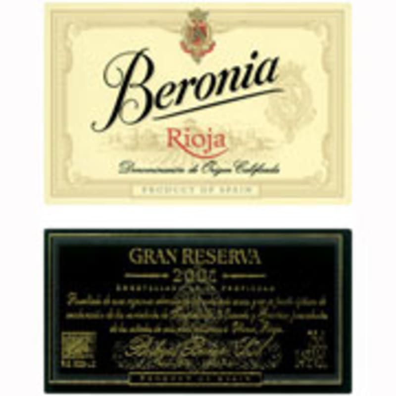 Bodegas Beronia Rioja Gran Reserva 2004 Front Label