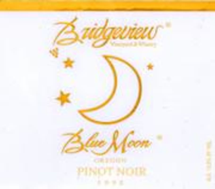 Bridgeview Blue Moon Pinot Noir 1998 Front Label