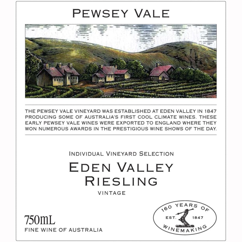 Pewsey Vale Eden Valley Riesling 2011 Front Label