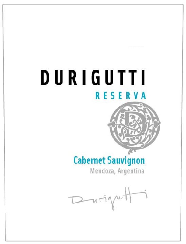 Durigutti Reserva Cabernet Sauvignon 2012 Front Label