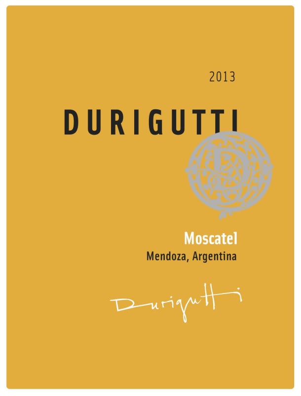 Durigutti Moscatel 2013 Front Label
