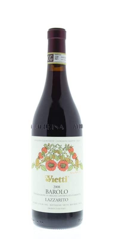 Vietti Barolo Lazzarito 2008 Front Bottle Shot